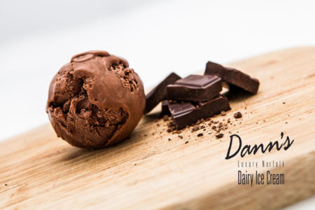 Dann's luxury chocolate ice cream