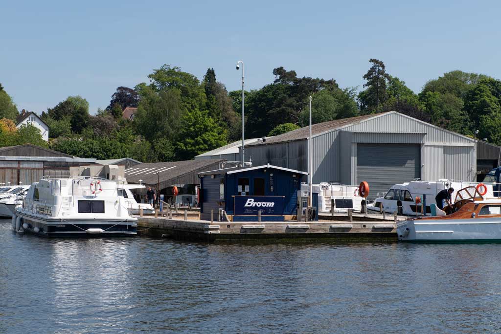 Broom's fuel kiosk at Brundall, Norfolk