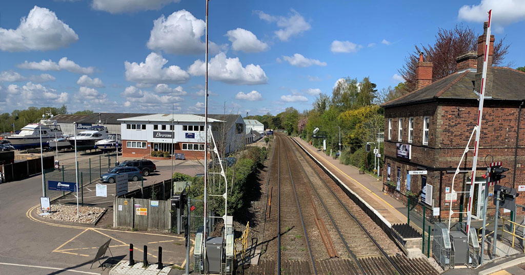 Brundall station at Broom Boats