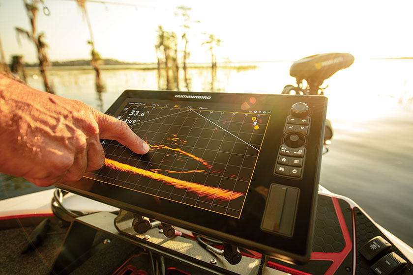Humminbird Mega Live Graph On Boat